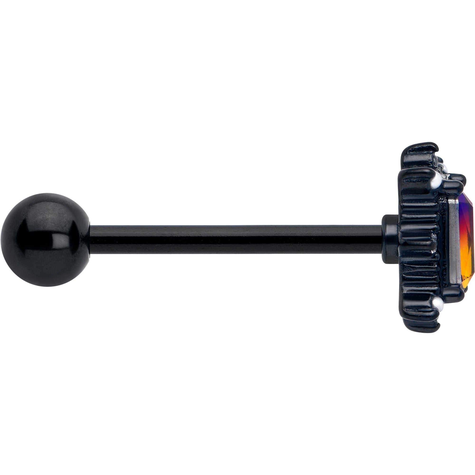 Starfire Tourmaline Tongue Barbell